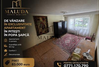 Apartament cu 2 camere decomandat în Popa Șapcă - 1