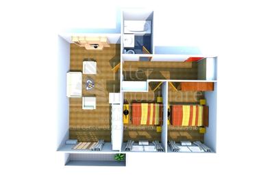 Apartament cu 3 camere nedecomandat în Bucium - 2