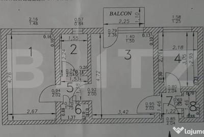 Apartament cu 2 camere semidecomandat în 1 Mai - 1