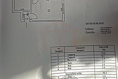 Apartament cu 2 camere semidecomandat în Micro 40