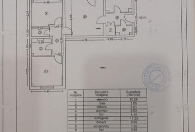 Apartament cu 3 camere în Libertății