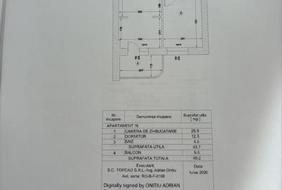 Apartament cu 2 camere decomandat în Central