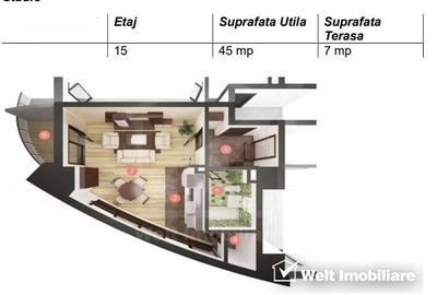 Garsonieră semidecomandată în Mănăștur - 1