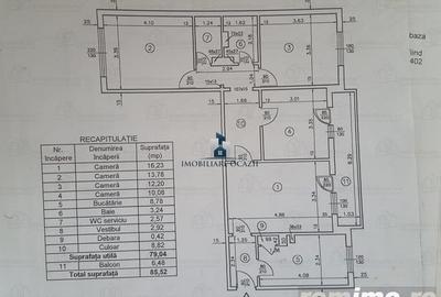 Apartament cu 4 camere semidecomandat în Apărătorii Patriei