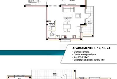 Apartament cu 3 camere în Livezeni - 6