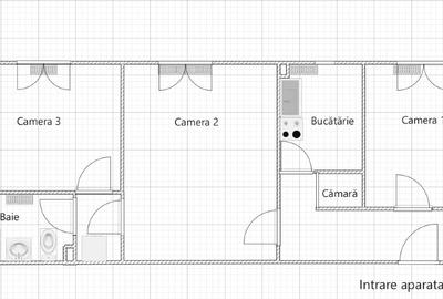 Apartament cu 3 camere în Cetate - 1