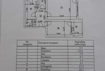 Apartament cu 3 camere decomandat în Exterior Vest