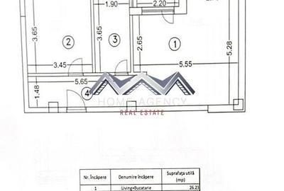 Apartament cu 2 camere în Central