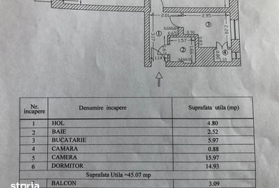 Apartament cu 2 camere în Floreasca