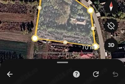 Teren de 1905 mp, în Săceni