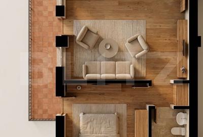Apartament cu 2 camere decomandat în Burdujeni