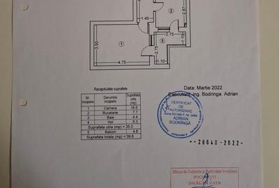 Garsonieră decomandată în Lujerului