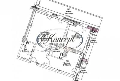 Apartament cu 3 camere semidecomandat în Central - 2