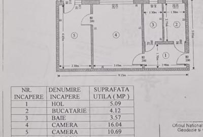 Apartament cu 2 camere semidecomandat în Malu Roșu