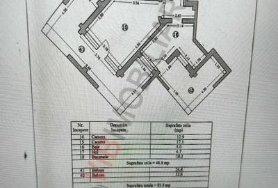 Apartament cu 2 camere în Nord