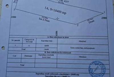 Teren de 18400 mp, în Glodeanu-Siliștea