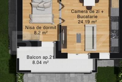 Apartament cu 2 camere decomandat în Vetiș