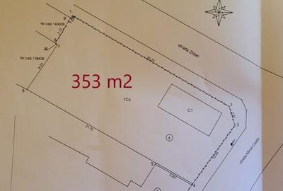 Teren de 353 mp, în Republicii