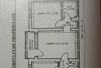 Apartament cu 2 camere semidecomandat în Central
