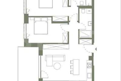 Apartament cu 3 camere semidecomandat în Semicentral - 4