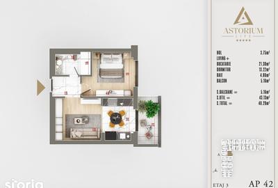 Apartament cu 2 camere în Industriilor - 9