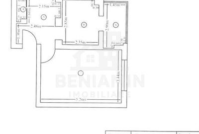 Apartament cu 2 camere decomandat în Central