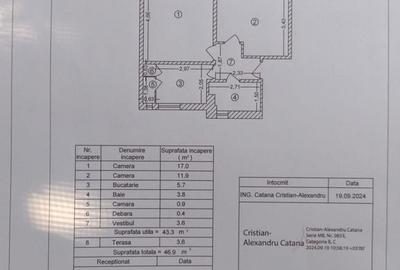 Apartament cu 2 camere decomandat în Cantemir