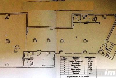 Spațiu comercial, de 310 mp, în Central - 2