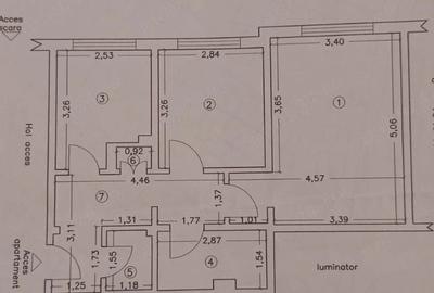 Apartament cu 2 camere decomandat în Inel II