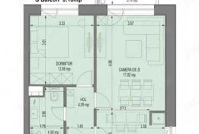 Apartament cu 2 camere semidecomandat în Central