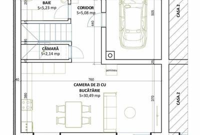 Casă cu 4 camere decomandat în Calonda