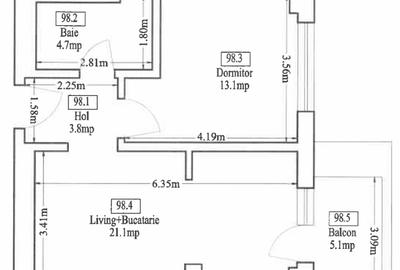 Apartament cu 2 camere decomandat, mobilat în Theodor Pallady - 13