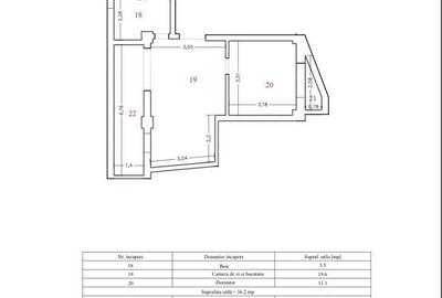 Apartament cu 2 camere în Decebal