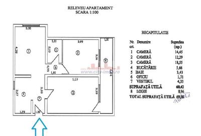 Apartament cu 3 camere decomandat în Banu Manta - 23