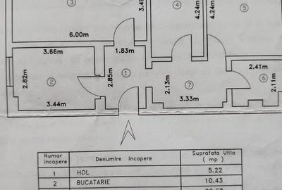 Apartament cu 3 camere decomandat în Nicolina