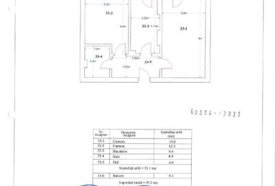 Apartament cu 2 camere decomandat în Titan