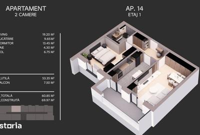 Apartament cu 2 camere decomandat în Metalurgiei - 3