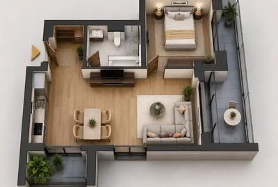 Apartament cu 2 camere semidecomandat în Theodor Pallady - 3