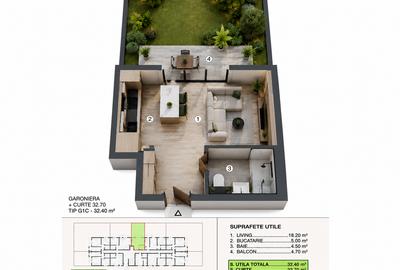 Apartament cu 2 camere decomandat în Bragadiru
