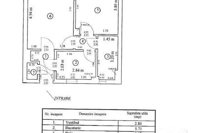 Apartament cu 2 camere semidecomandat, mobilat în Grivița