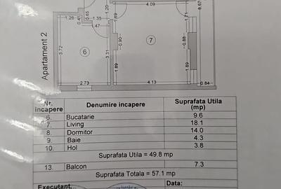 Apartament cu 2 camere decomandat în Central