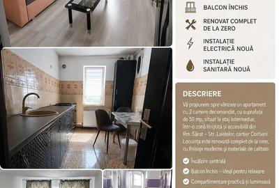 Apartament cu 2 camere decomandat în Central