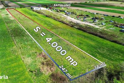 Teren de 4000 mp, în Satulung