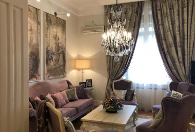 Apartament cu 5 camere decomandat, mobilat în Dorobanți