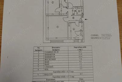 Apartament cu 3 camere decomandat în Traian - 9