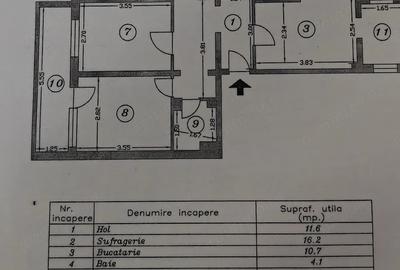 Apartament cu 4 camere decomandat în Central