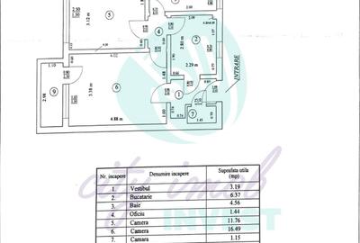 Apartament cu 2 camere semidecomandat în Grivița