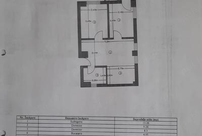 Apartament cu 3 camere semidecomandat în Găvana