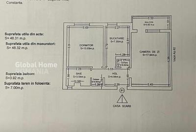Apartament cu 2 camere decomandat în Tomis Nord - 3