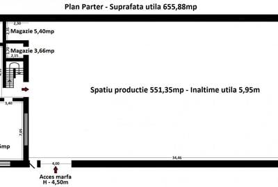 Spațiu industrial, de 772.83001708984 mp, în Central - 32